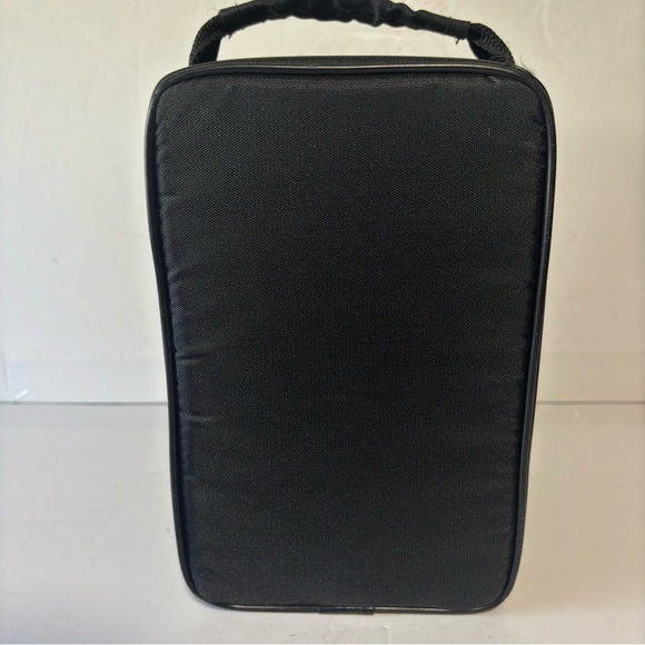 Vtg Case It Black 15 CD Carrying Case Zipper Storage Tote front pocket LIKE NEW - Picture 4 of 11